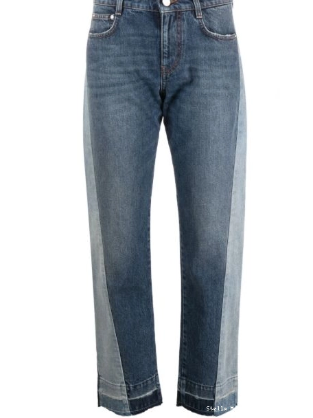 Affordable straight-leg colour-block Stella jeans Women McCartney 0331